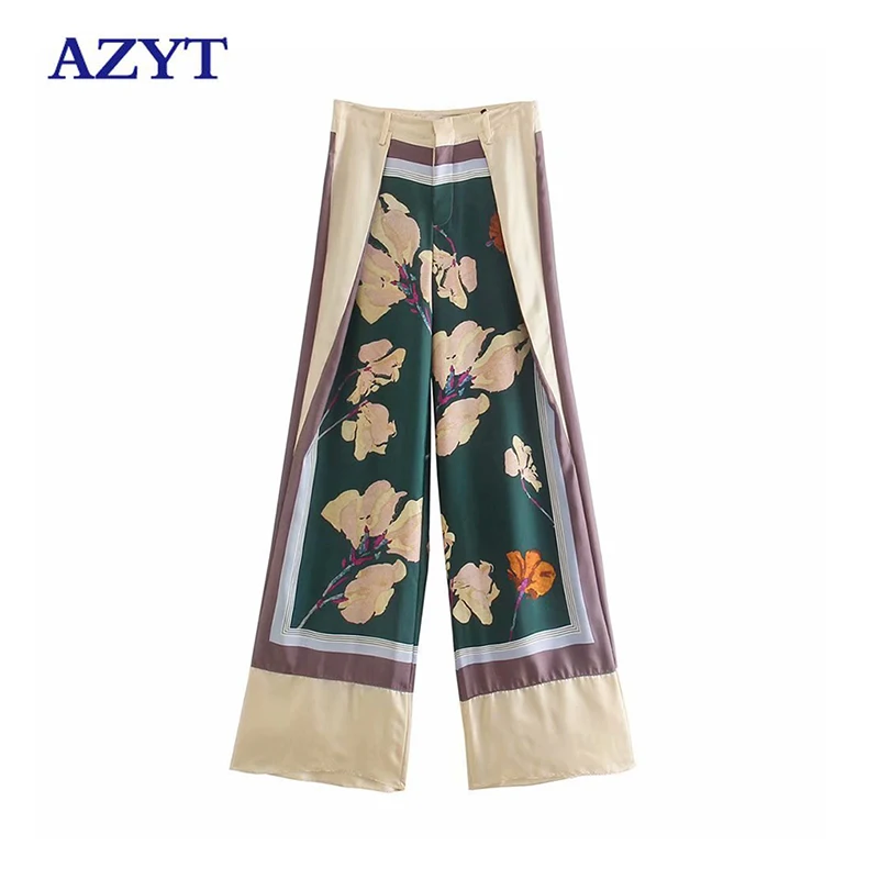 AZYT Autumn High Waist Women Straight Pants Fashion Patchwork Print Female Trousers 2021 New Loose Wide Leg Pants Female
AZYT Autumn High Waist Women Straight Pants Fashion Patchwork Print Female Trousers 2021 New Loose Wide Leg Pants Female