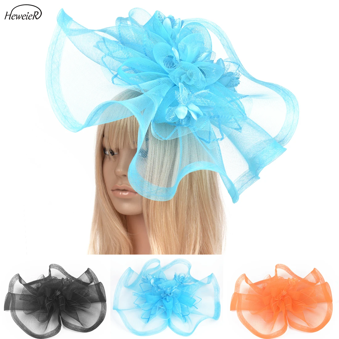 Handmade Large Fascinator Hat Flower Hair Clip Hoop Cocktail Wedding Party Headwear Hairpiece Headdress Lady Women Hairpin Gift
Handmade Large Fascinator Hat Flower Hair Clip Hoop Cocktail Wedding Party Headwear Hairpiece Headdress Lady Women Hairpin Gift