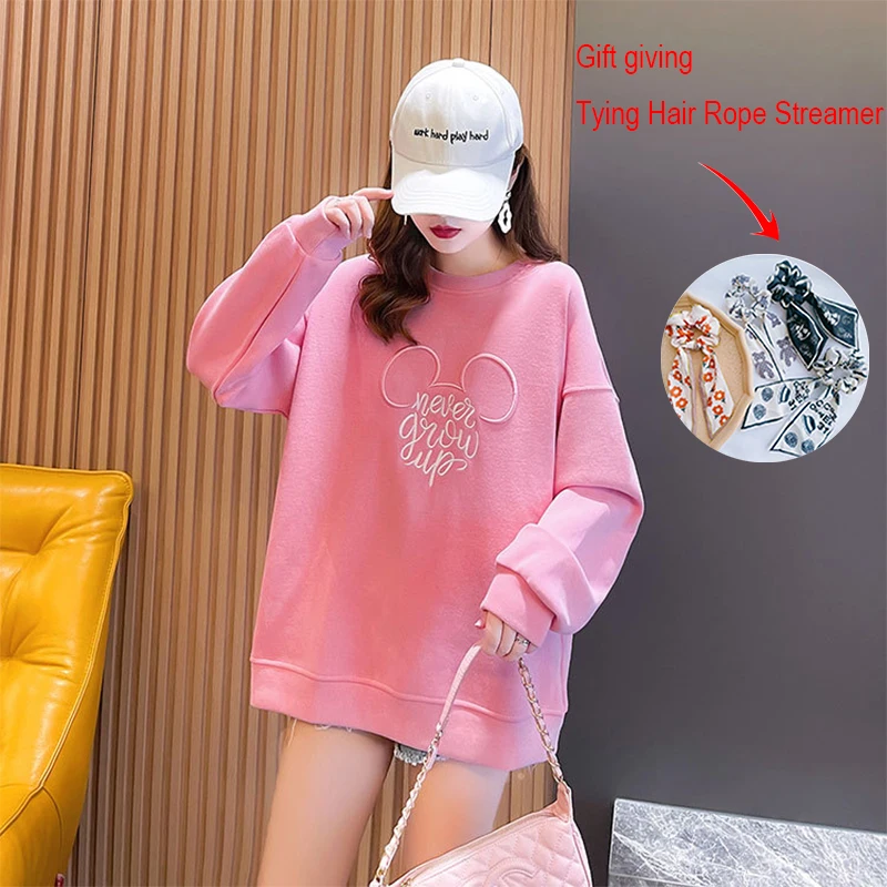 Vintage Women Letter Embroidery Sweatshirts Casual O Neck Long Sleeve Sweatshirt Streetwear Loose Pullover Y2k Stylish Hoodie E1
Vintage Women Letter Embroidery Sweatshirts Casual O Neck Long Sleeve Sweatshirt Streetwear Loose Pullover Y2k Stylish Hoodie E1