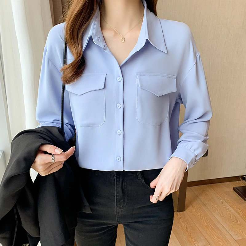 Autumn Chiffon Women Shirts Long Sleeve Office Lady Button Up Shirt Vintage Shirt White Women Ladies Tops Camisas Para Mujer
Autumn Chiffon Women Shirts Long Sleeve Office Lady Button Up Shirt Vintage Shirt White Women Ladies Tops Camisas Para Mujer