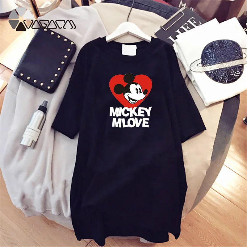 Women Dress Plus Size Mickey Mouse Print Disney Cartoon Mini Dresses Harajuku Short Sleeve Casual Loose Party Streetwear 2021
Women Dress Plus Size Mickey Mouse Print Disney Cartoon Mini Dresses Harajuku Short Sleeve Casual Loose Party Streetwear 2021