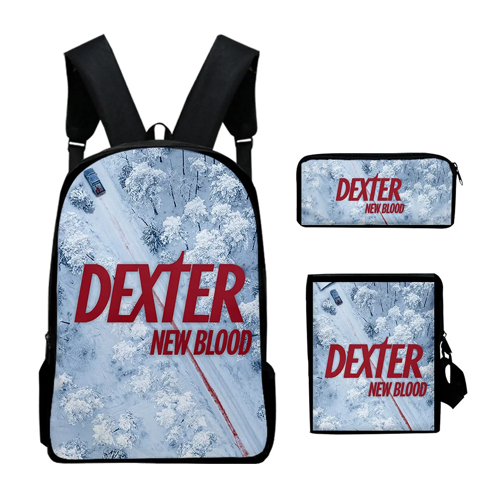 DexterNew Blood School Bag Student Children Messenger Bag Youth Backpack Three-Piece School Bag Children Pen Bag
DexterNew Blood School Bag Student Children Messenger Bag Youth Backpack Three-Piece School Bag Children Pen Bag