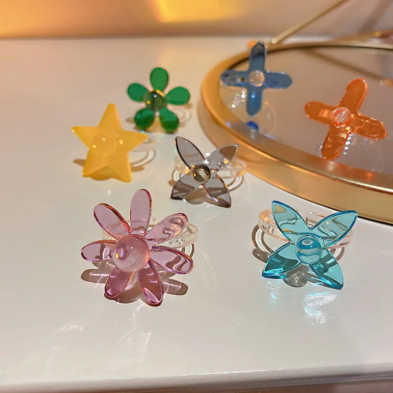 Vintage Ring Flower Ring Geometric Ring Finger Ring Candy Color Star Transparent Women Ring Jewelry Ins Ring Acrylic Ring
Vintage Ring Flower Ring Geometric Ring Finger Ring Candy Color Star Transparent Women Ring Jewelry Ins Ring Acrylic Ring