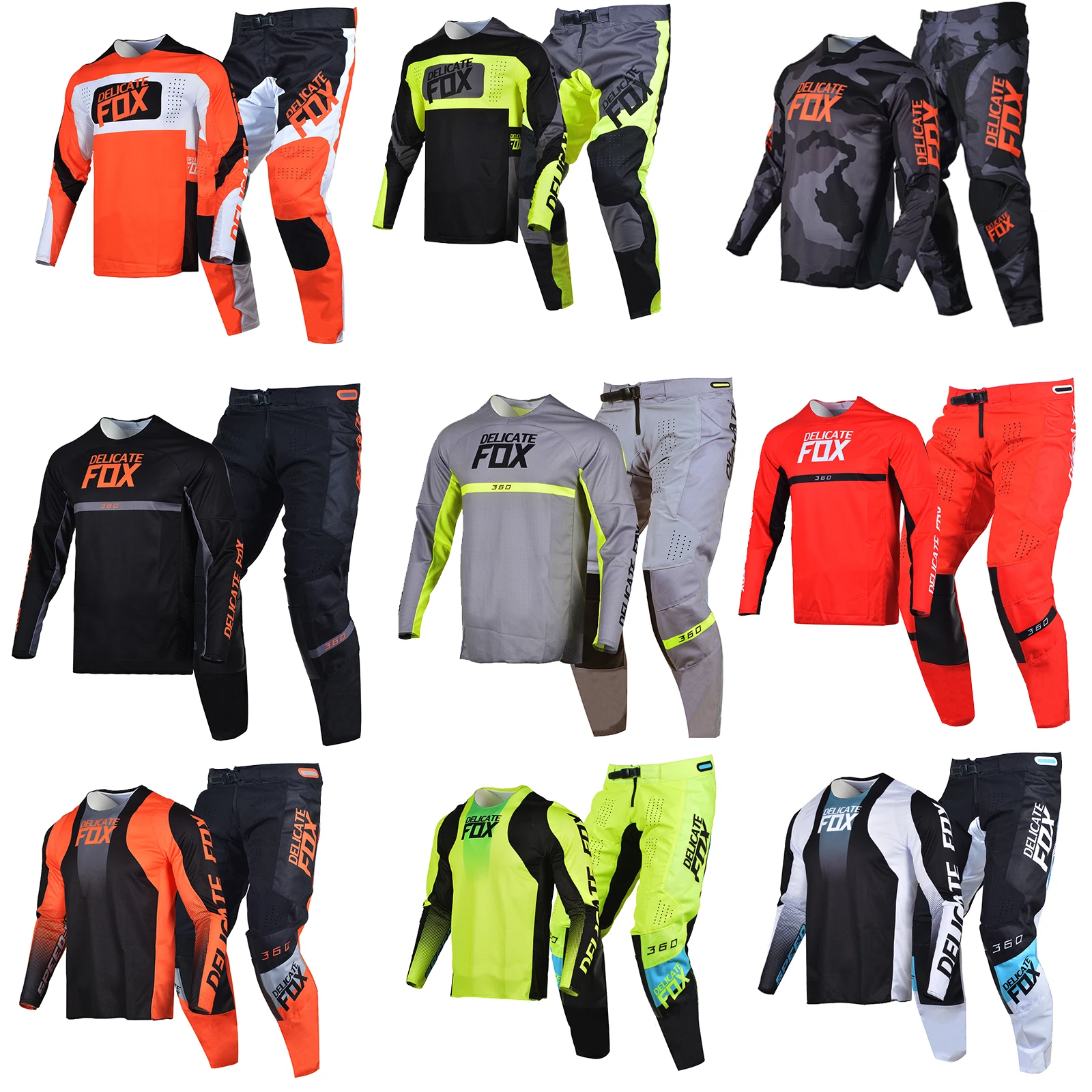 Комплект снаряжения для мотокросса 2022 года трикотажные брюки Dirtbike MX Combo ATV UTV MTB