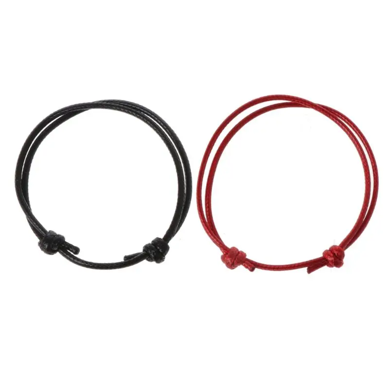 2Pcs DIY Braided Leather Basic String Couple Bracelets Adjustable for Him Her
2Pcs DIY Braided Leather Basic String Couple Bracelets Adjustable for Him Her