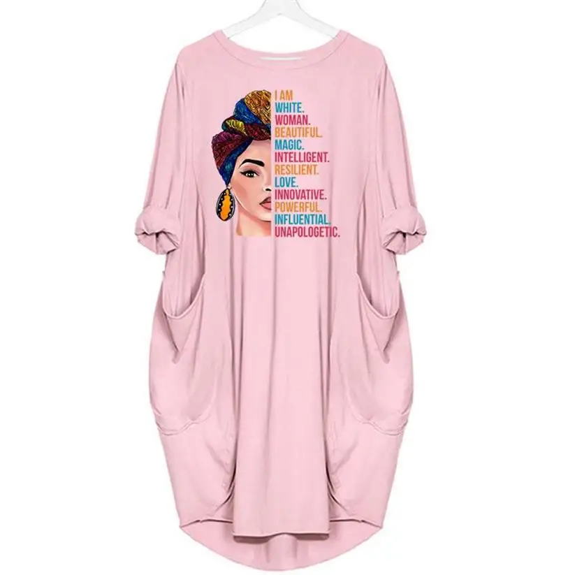 100% Cotton I am White Women Beautiful Magic Letters Print Pocket Dress Dress Clothing Women Dresses Beach Vintage Plus Size
100% Cotton I am White Women Beautiful Magic Letters Print Pocket Dress Dress Clothing Women Dresses Beach Vintage Plus Size