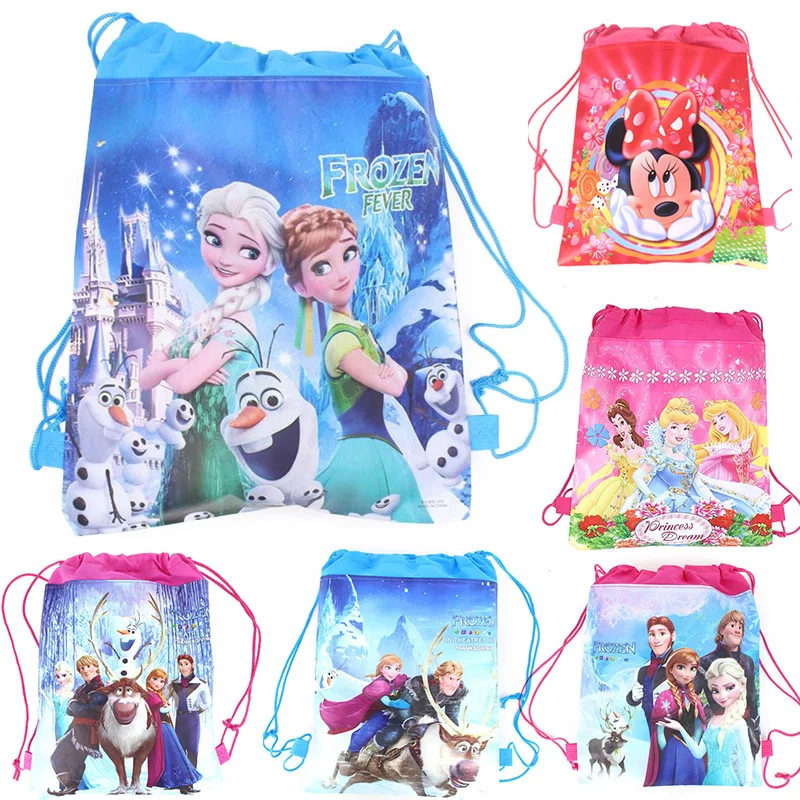 15pcs Elsa Anna Minnie Mickey Mouse Non-woven Bag Fabric Backpack Child Travel School Bag Decoration Gift Bag for Kids Birthday
15pcs Elsa Anna Minnie Mickey Mouse Non-woven Bag Fabric Backpack Child Travel School Bag Decoration Gift Bag for Kids Birthday