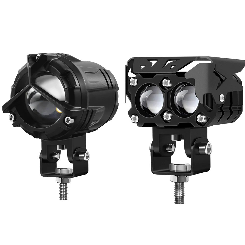 Motorcycle Led Spotlight Strobe light three modes cart accessories Large lens dual color yellow and white light source SUV ATV
Motorcycle Led Spotlight Strobe light three modes cart accessories Large lens dual color yellow and white light source SUV ATV