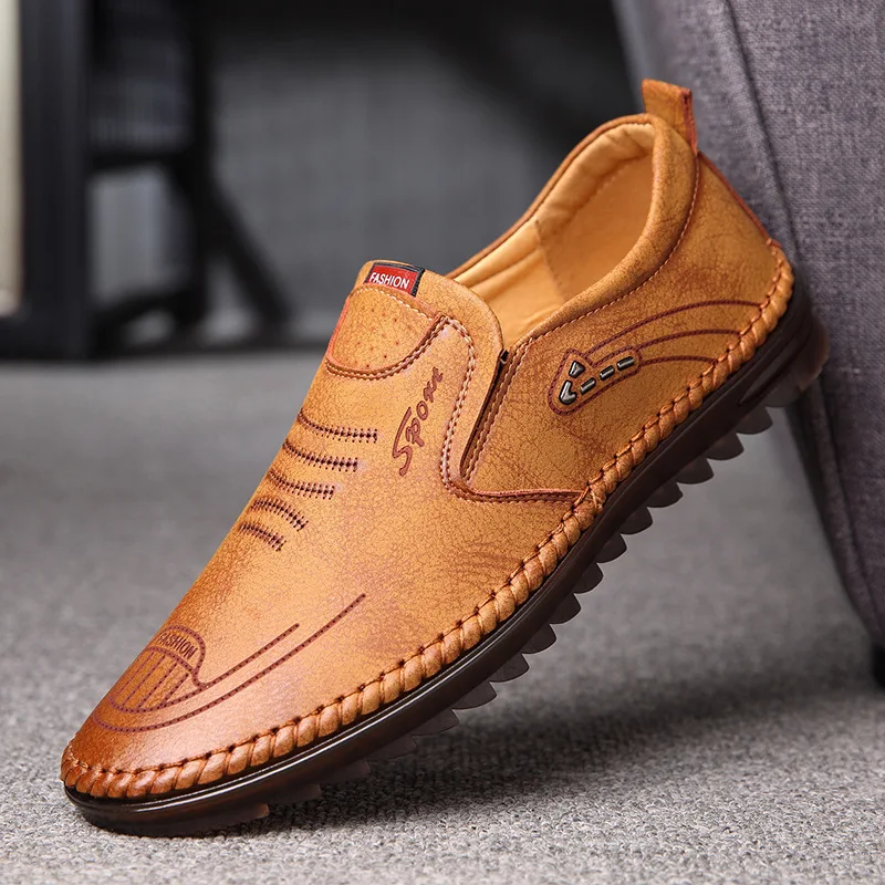 New Leather Shoes Men's Casual Shoes Korean Men's Shoes Trendy British-Style Casual Shoes Beef Tendon Lightweight Antiskid Shoes
New Leather Shoes Men's Casual Shoes Korean Men's Shoes Trendy British-Style Casual Shoes Beef Tendon Lightweight Antiskid Shoes