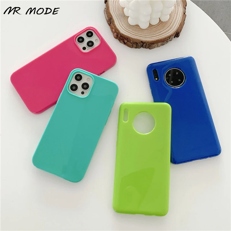 Cute Silicone Solid Fluorescent Color Phone Case For iPhone 12 11 Pro Max X XS MAX XR 8 7 Plus SE 2020 Soft TPU Cover Mini Capa
Cute Silicone Solid Fluorescent Color Phone Case For iPhone 12 11 Pro Max X XS MAX XR 8 7 Plus SE 2020 Soft TPU Cover Mini Capa