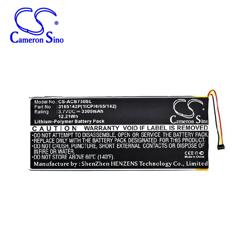 

CameronSino for ACER A1402 Iconia One 7 B1-730 Iconia B1-730HD Iconia B1-730HD 16GB Wi-Fi B1-730HD-170L MLP2964137 battery