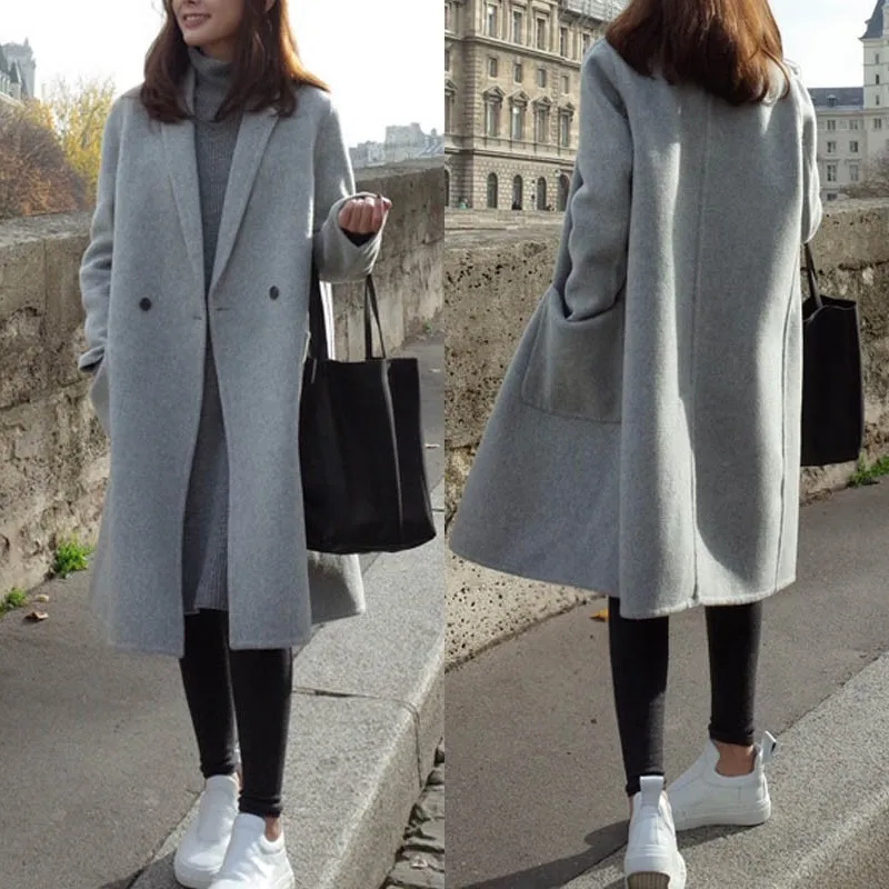 2022 ZANZEA Winter Women Wool Blends Coat Female Long Sleeve Double Breasted Long Jackets Elegant Casual Windbreakers Oversize
2022 ZANZEA Winter Women Wool Blends Coat Female Long Sleeve Double Breasted Long Jackets Elegant Casual Windbreakers Oversize