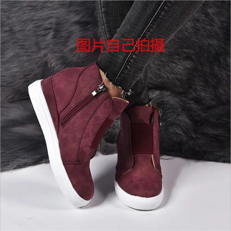 Women Sneakers Breathable Wedges Platform Vulcanize Shoes Woman Pu Leather Women Casual Shoes tenis feminino 2019
Women Sneakers Breathable Wedges Platform Vulcanize Shoes Woman Pu Leather Women Casual Shoes tenis feminino 2019