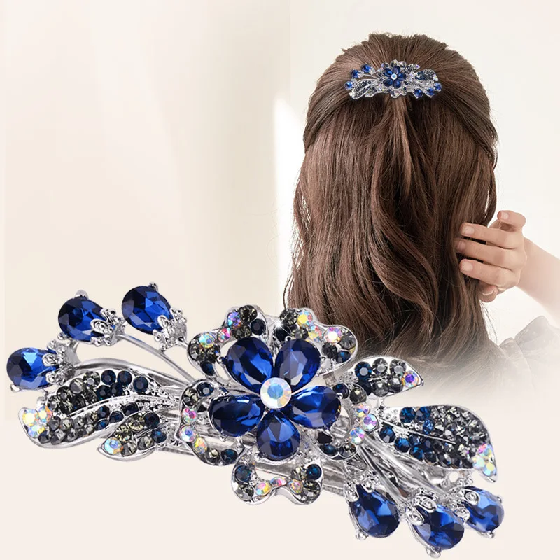 Crystal Large Hairpin Mother Hairpin Female Spring Clip Ladies Hair Headdress Back Head Ponytail Clip Horizontal Clip
Crystal Large Hairpin Mother Hairpin Female Spring Clip Ladies Hair Headdress Back Head Ponytail Clip Horizontal Clip