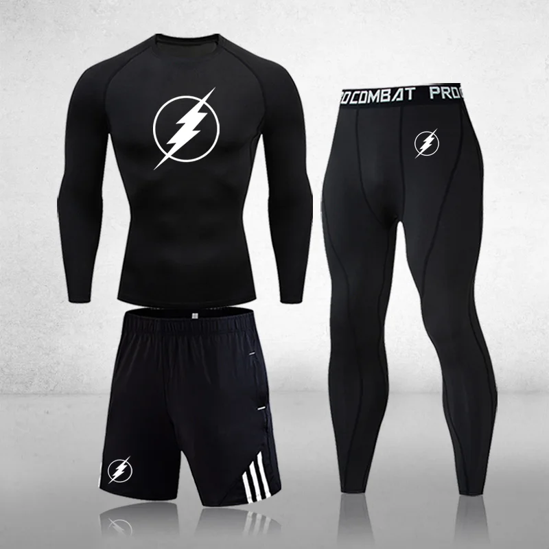 New lightning Thermal underwear For Men Winter Clothes Compression underwear heat long johns Fitness tight 3 piece Jogging suit
New lightning Thermal underwear For Men Winter Clothes Compression underwear heat long johns Fitness tight 3 piece Jogging suit