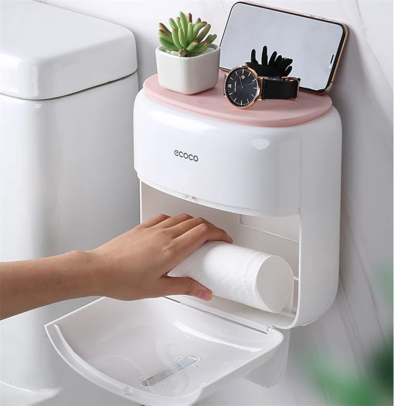 Bathroom Tissue Box Wall Mounted Tissue Case Bathroom Shelf Roll Paper Storage Box Large Space Toilet Paper Rack
Bathroom Tissue Box Wall Mounted Tissue Case Bathroom Shelf Roll Paper Storage Box Large Space Toilet Paper Rack