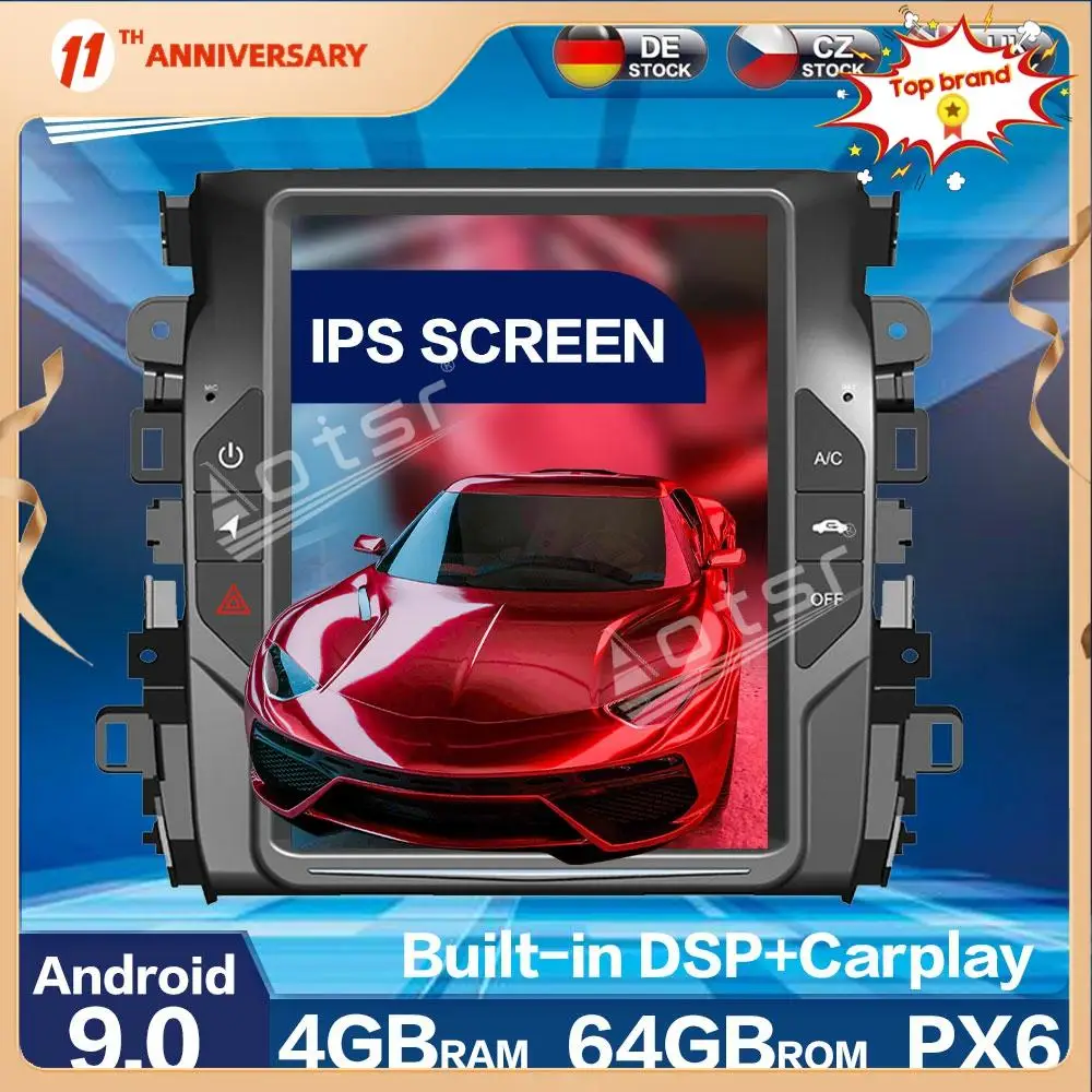 Aotsr вертикальный экран Tesla Style PX6 Android 9,0 ОЗУ 4 Гб CARPLAY Автомагнитола для HONDA AVANCIER 2017-2019 GPS-навигация
Aotsr вертикальный экран Tesla Style PX6 Android 9,0 ОЗУ 4 Гб CARPLAY Автомагнитола для HONDA AVANCIER 2017-2019 GPS-навигация