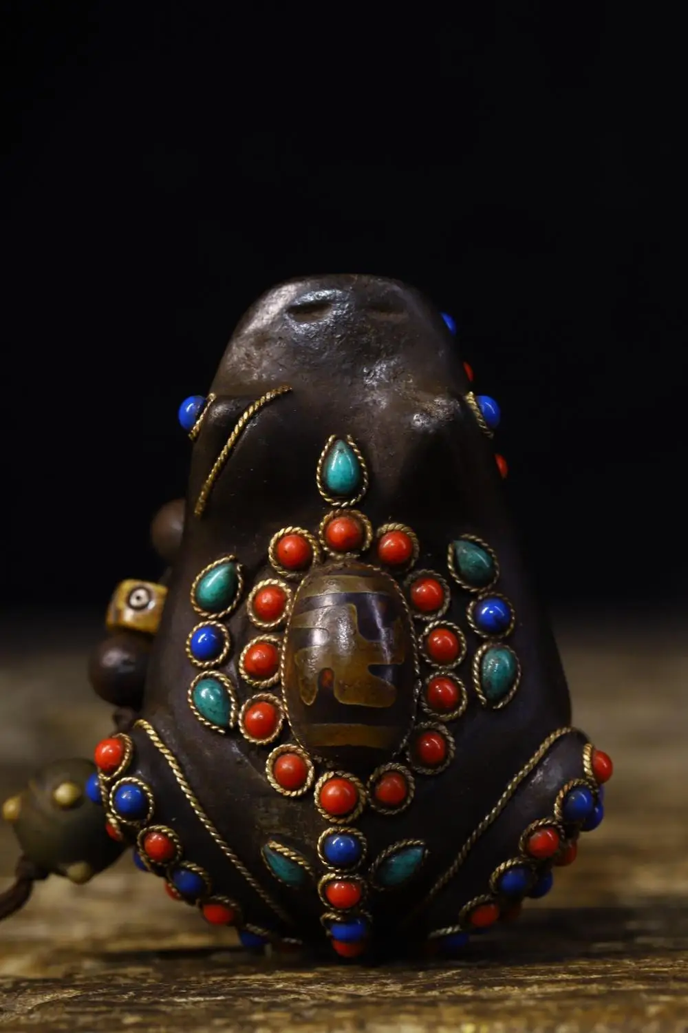 Home Decor 3" China Antiques Meteorite mosaic Gem Dzi Bead Frog statue Lucky Frog Handle Pendant
Home Decor 3" China Antiques Meteorite mosaic Gem Dzi Bead Frog statue Lucky Frog Handle Pendant