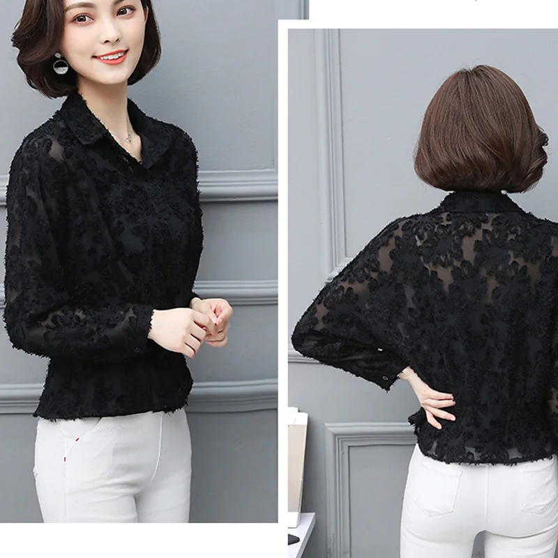 Fashion 2021 Autumn Women Lapel Shirt Long Sleeve Shirt Slim Cardigan OL Work Womens Tops Plus Size Lace Shirts Blusas 6203 50
Fashion 2021 Autumn Women Lapel Shirt Long Sleeve Shirt Slim Cardigan OL Work Womens Tops Plus Size Lace Shirts Blusas 6203 50