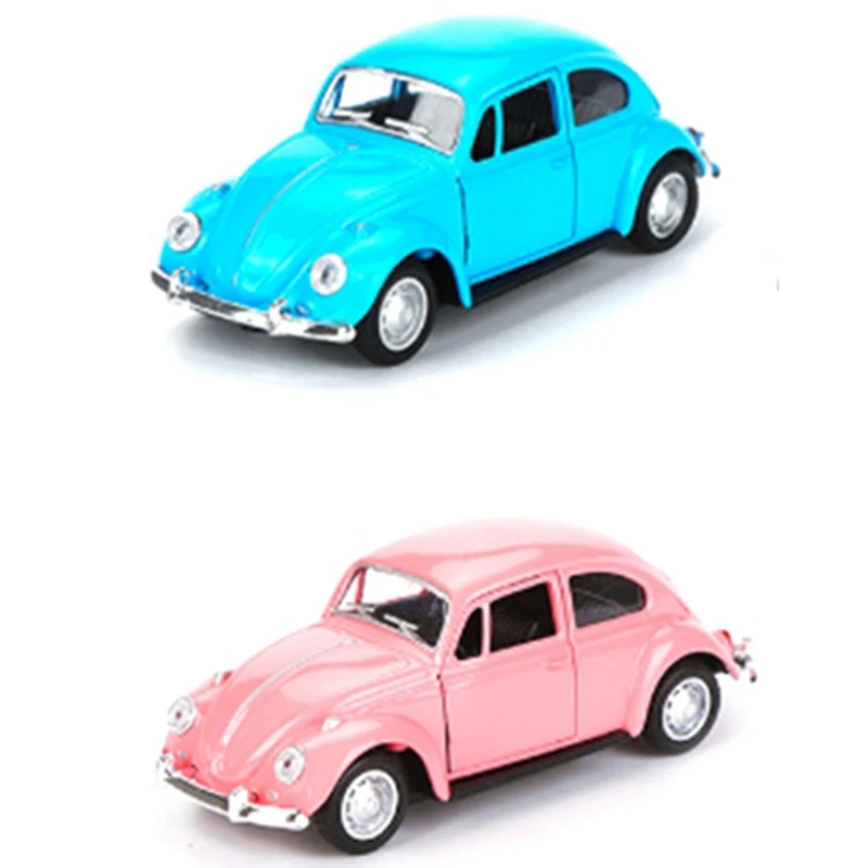 2 Pcs Vintage Beetle Diecast Pull Back Car Model Toy For Children Gift Decor Cute Figurines, Blue & Pink
2 Pcs Vintage Beetle Diecast Pull Back Car Model Toy For Children Gift Decor Cute Figurines, Blue & Pink