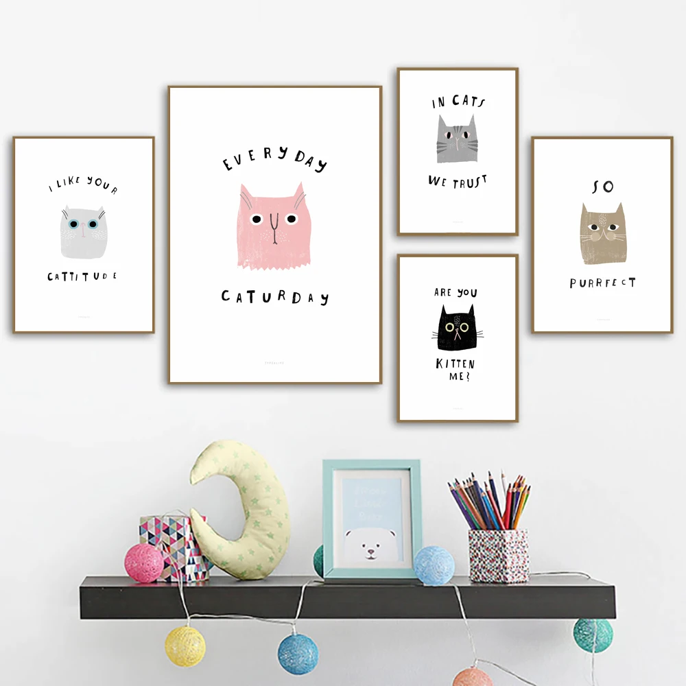 Cute Cat Poster Letter Quotes Canvas Painting Sweet Cheeks Art Print FunnyWall Picture For Living Room Home Decor
Cute Cat Poster Letter Quotes Canvas Painting Sweet Cheeks Art Print FunnyWall Picture For Living Room Home Decor