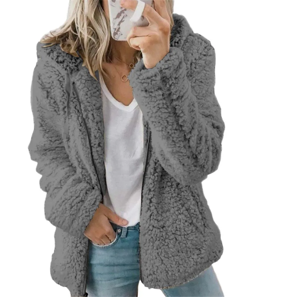 Women's leather leather jacket,women's winter coats, warm, with hood,external use,solid color,long-sleeved fashion jackets
Women's leather leather jacket,women's winter coats, warm, with hood,external use,solid color,long-sleeved fashion jackets