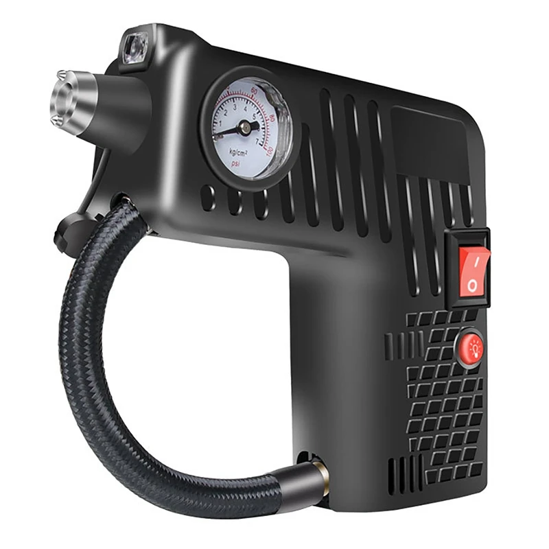 New Inflatable Pump Air Compressor Portable Air Inflator Safety Hammer Led Illumination for Car Bicycle Balls Black
New Inflatable Pump Air Compressor Portable Air Inflator Safety Hammer Led Illumination for Car Bicycle Balls Black