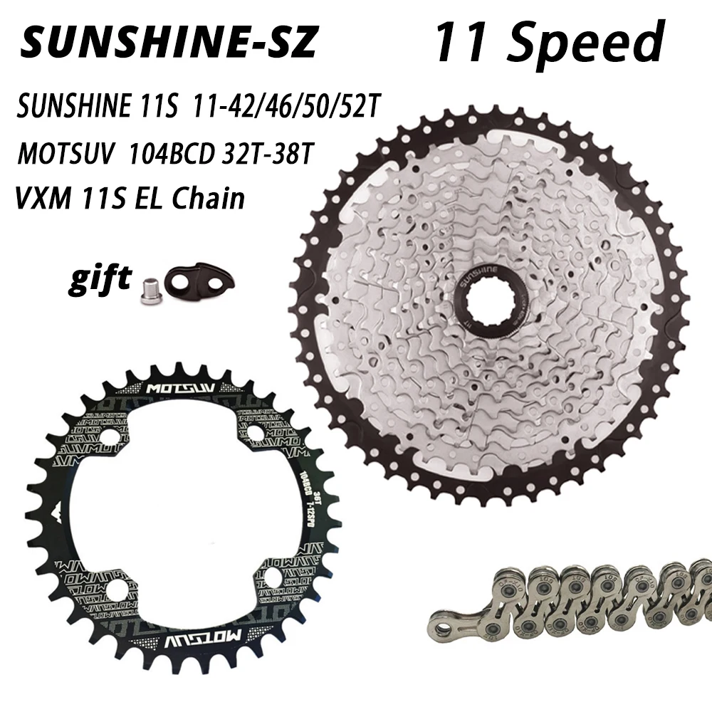 MTB дорожный велосипед 11 скоростной велосипед Freewheel 11-42T 46T 50T 52T Кассетный Маховик 104 BCD цепная Цепь 32T 34T 36T 38T VXM 11 S EL цепь
MTB дорожный велосипед 11 скоростной велосипед Freewheel 11-42T 46T 50T 52T Кассетный Маховик 104 BCD цепная Цепь 32T 34T 36T 38T VXM 11 S EL цепь