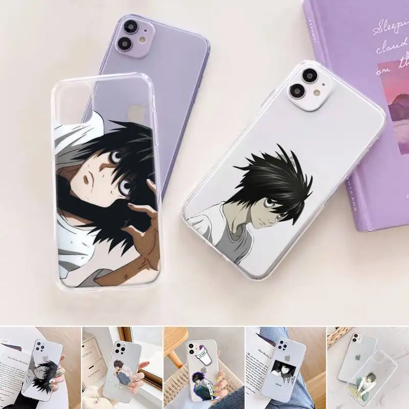 Death Note L Lawliet Phone Case Transparent for iPhone 11 12 6 7 8 Pro X XS Max XR Plus Silicone Soft TPU Clear mobile bags
Death Note L Lawliet Phone Case Transparent for iPhone 11 12 6 7 8 Pro X XS Max XR Plus Silicone Soft TPU Clear mobile bags