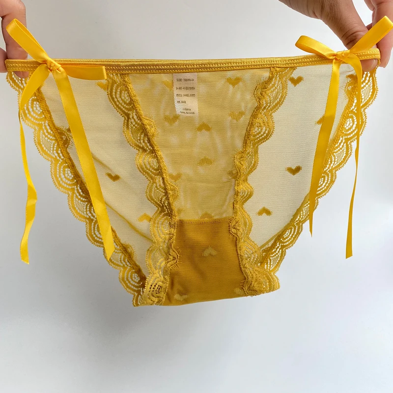 Underwear Women Lace Panties Cute Hollow Out Girl Lingeries Heart Mesh Transparent Bownot Female Briefs
Underwear Women Lace Panties Cute Hollow Out Girl Lingeries Heart Mesh Transparent Bownot Female Briefs