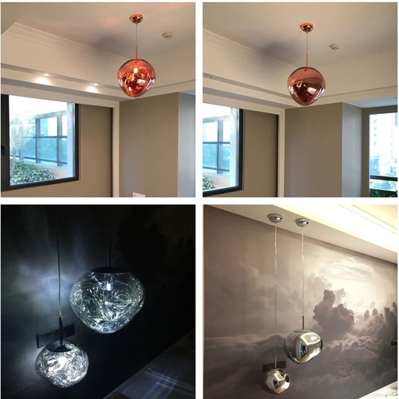 KARWEN Glass Lava Irregular Pendant Lights 20CM/30CM/40CM Copper/Gold/Silver Hanging Lamp E27 Creative Bedroom Novelty Hanglamp
KARWEN Glass Lava Irregular Pendant Lights 20CM/30CM/40CM Copper/Gold/Silver Hanging Lamp E27 Creative Bedroom Novelty Hanglamp