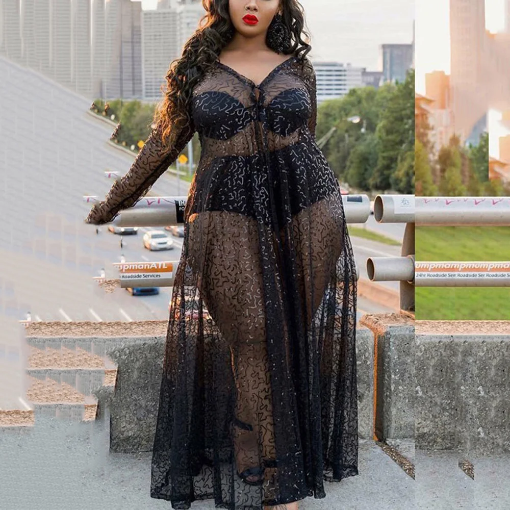 Sexy Dresses Women Party Night Club Wear 2021 Full Sleeve See Through High Waisted Floor Length Transparent Vestidos Mujer Dress
Sexy Dresses Women Party Night Club Wear 2021 Full Sleeve See Through High Waisted Floor Length Transparent Vestidos Mujer Dress