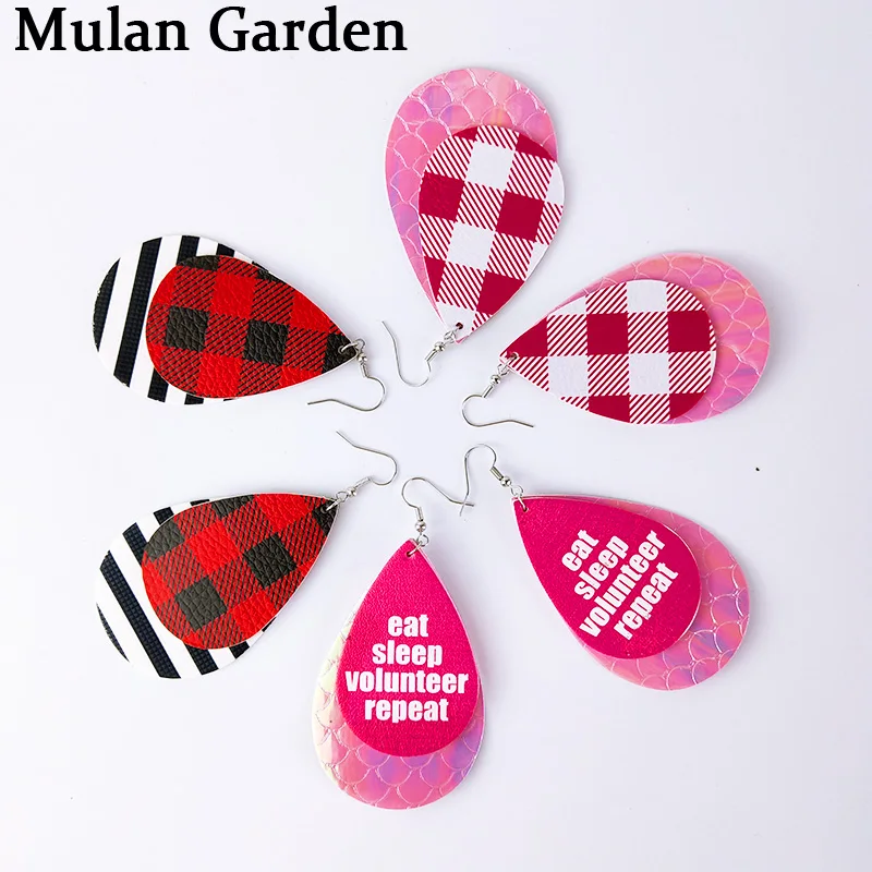 M&G New Fashion Copper PU Leather Lattice Earrings Colorful Water Drop Pendant Earrings Jewelry Women Accessories Girl Gift 2019
M&G New Fashion Copper PU Leather Lattice Earrings Colorful Water Drop Pendant Earrings Jewelry Women Accessories Girl Gift 2019