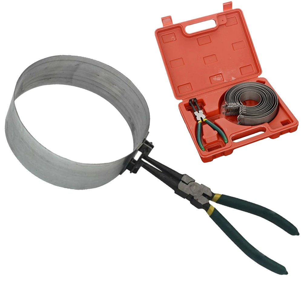 62-140mm Motorcycle Steel Replacement Repair Tool Kit Piston Ring Compressor Fastener Universal Cylinder Installation Clamp
62-140mm Motorcycle Steel Replacement Repair Tool Kit Piston Ring Compressor Fastener Universal Cylinder Installation Clamp