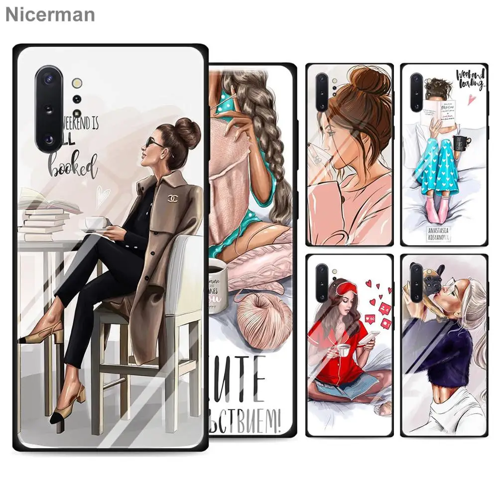 Чехлы из закаленного стекла для Samsung Galaxy S10 S20 Ultra S8 S9 Plus S10e Note 9 10 A50 A30|Бамперы| |
