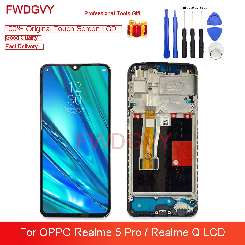 6,3 "оригинальный новый для OPPO Realme 5 Pro RMX1971 ЖК-дисплей кодирующий преобразователь сенсорного экрана в сборе, запчасти для Realme Q LCD s
6,3 "оригинальный новый для OPPO Realme 5 Pro RMX1971 ЖК-дисплей кодирующий преобразователь сенсорного экрана в сборе, запчасти для Realme Q LCD s
