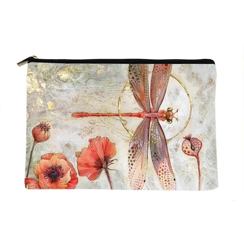 Women Red Jewel Damselfly Printed Make up bag Fashion Women Cosmetics Organizer Bag for Travel Colorful Storage Bag for Lady Bag
Women Red Jewel Damselfly Printed Make up bag Fashion Women Cosmetics Organizer Bag for Travel Colorful Storage Bag for Lady Bag