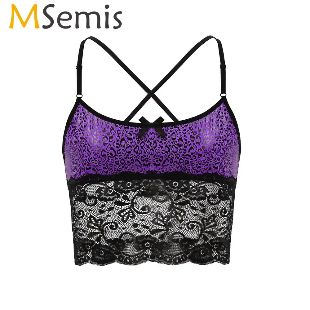 MSemis Men Erotic Sissy Vest Bra Sexy Animal Leopard Print Bralette Lace Lingerie Camisole Vest Crop Tops Nightwear Sleepwear
MSemis Men Erotic Sissy Vest Bra Sexy Animal Leopard Print Bralette Lace Lingerie Camisole Vest Crop Tops Nightwear Sleepwear