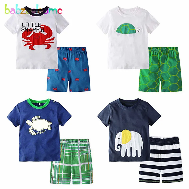 2Piece/2020 Summer Clothing Kids Clothes Set Cotton Cartoon Cute Short Sleeve Children T-shirt+Shorts Baby Boys Outfit BC1379-1
2Piece/2020 Summer Clothing Kids Clothes Set Cotton Cartoon Cute Short Sleeve Children T-shirt+Shorts Baby Boys Outfit BC1379-1