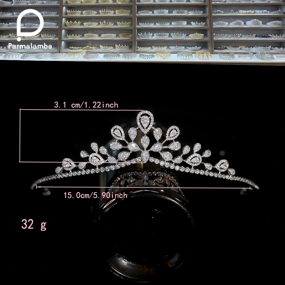 Luxury CZ Bridal Tiara Hair Crown Wedding Hair Accessories for Women Bridal Crowns and Tiaras Crystal Headband Party Jewelry
Luxury CZ Bridal Tiara Hair Crown Wedding Hair Accessories for Women Bridal Crowns and Tiaras Crystal Headband Party Jewelry