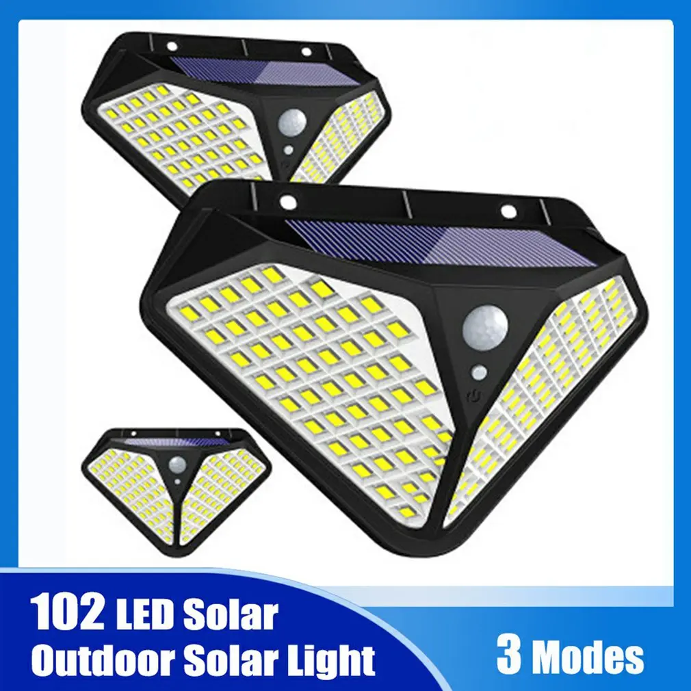 102 Solar Light Outdoor Solar LED Light Outdoor Solar Lamp with Motion Sensor Light 3 Modes Sunlight for Garden Decoration
102 Solar Light Outdoor Solar LED Light Outdoor Solar Lamp with Motion Sensor Light 3 Modes Sunlight for Garden Decoration