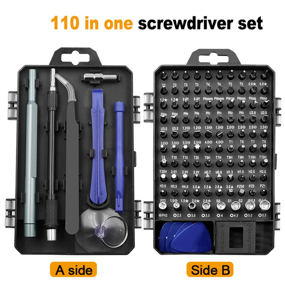 110 In 1 Screwdriver Set Magnetic Torx Screwdriver Bit Set Precision Repair Tool Kit Repair Phone PC Hand Tool Mini Screwdriver
110 In 1 Screwdriver Set Magnetic Torx Screwdriver Bit Set Precision Repair Tool Kit Repair Phone PC Hand Tool Mini Screwdriver