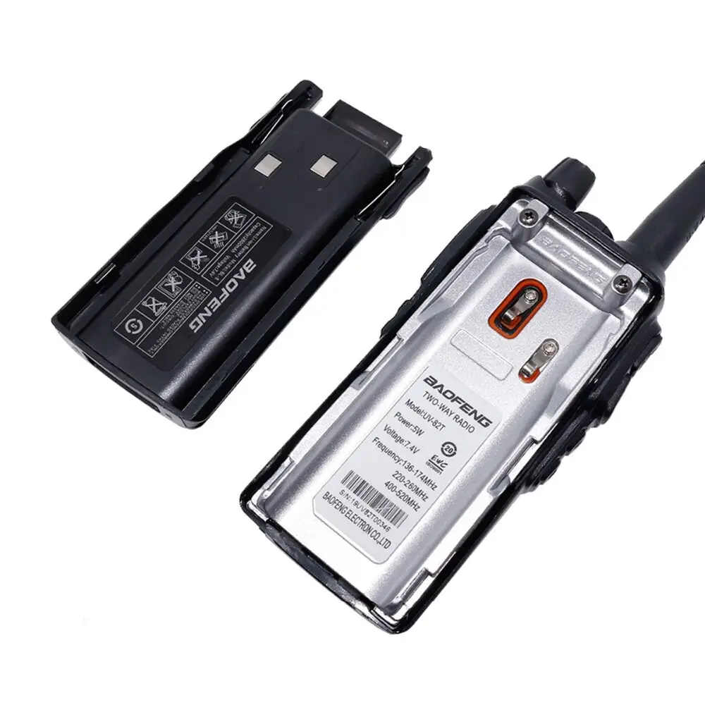 US Stock 2x BaoFeng UV-82T Tri-Band 136-174Mhz/ 220-260Mhz/ 400-520Mhz VHF UHF Ham Two Way Radio Walkie Talkie
US Stock 2x BaoFeng UV-82T Tri-Band 136-174Mhz/ 220-260Mhz/ 400-520Mhz VHF UHF Ham Two Way Radio Walkie Talkie