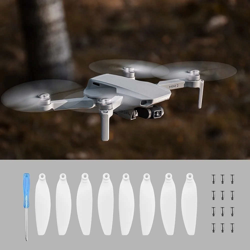 2 Pair Propeller for DJI Mini 2 Drone White Low Noise Replacement Propeller Blades Spare for Mini 2 Drone Accessories
2 Pair Propeller for DJI Mini 2 Drone White Low Noise Replacement Propeller Blades Spare for Mini 2 Drone Accessories