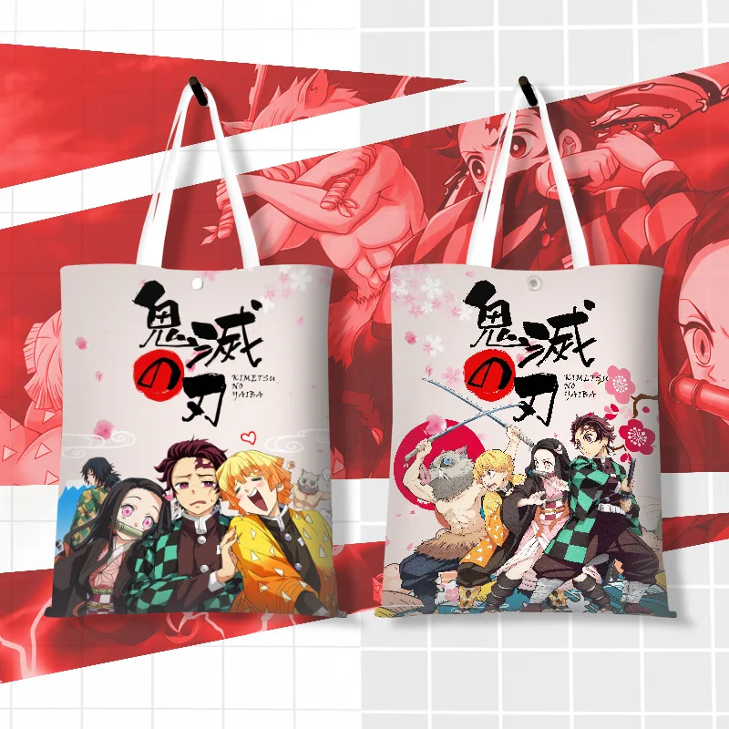 Холщовая Сумка для покупок с принтом аниме Kimetsu No Yaiba Demon Slayer One piece, сумка через плечо, сумка для переноски, 2 упак./лот
Холщовая Сумка для покупок с принтом аниме Kimetsu No Yaiba Demon Slayer One piece, сумка через плечо, сумка для переноски, 2 упак./лот