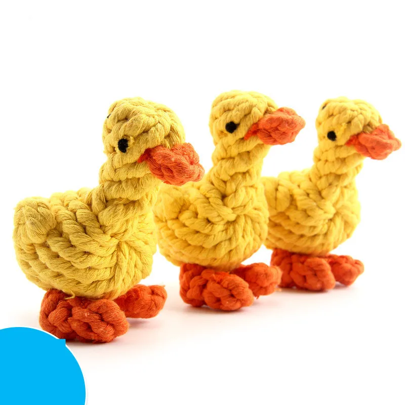 1pc Cute Cartoon Animal Pet Dog Chew Toys Duck Cotton Rope Knot Bite Resistant Tooth Cleaning Molar Dog Toy
1pc Cute Cartoon Animal Pet Dog Chew Toys Duck Cotton Rope Knot Bite Resistant Tooth Cleaning Molar Dog Toy