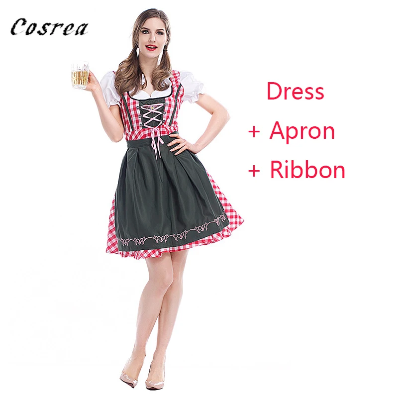 Women Oktoberfest Costume German Oktoberfest Beer Bavarian Outfit Tradition Beer Waitress Maid Cosplay Dress Uniform Halloween
Women Oktoberfest Costume German Oktoberfest Beer Bavarian Outfit Tradition Beer Waitress Maid Cosplay Dress Uniform Halloween