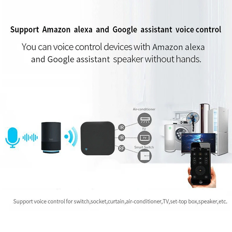 IR Remote Control Smart WiFi Universal Infrared Tuya Smart Life For TV DVD AUD AC Works With Alexa Google Home Smart Home
IR Remote Control Smart WiFi Universal Infrared Tuya Smart Life For TV DVD AUD AC Works With Alexa Google Home Smart Home
