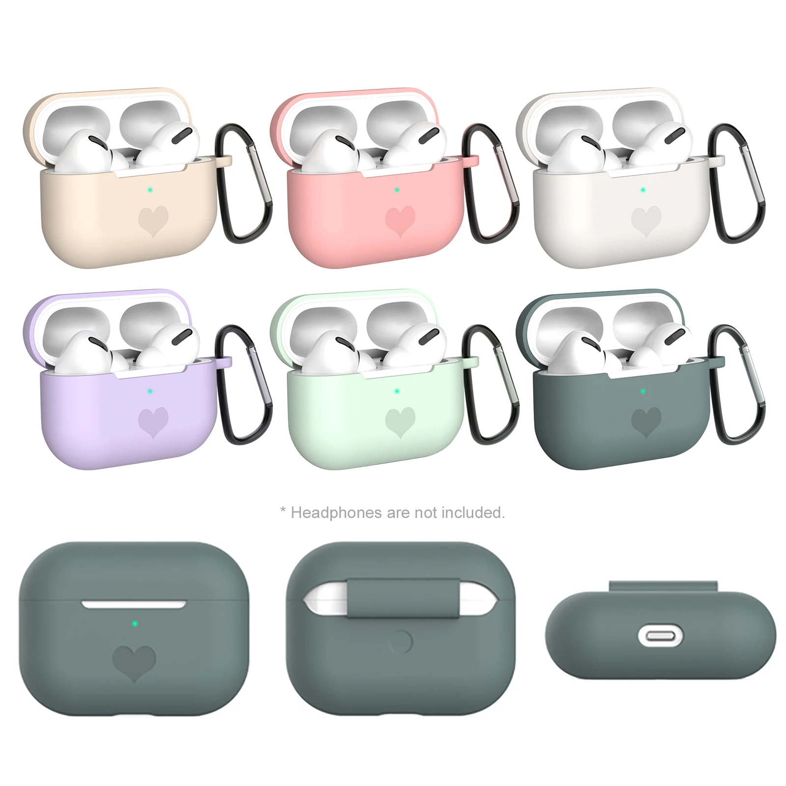 Kitten-Shaped Buckle Soft Silicone Wireless Bluetooth Earphones Waterproof, Dust-Proof Drop-Proof Protective Cover for AirPods
Kitten-Shaped Buckle Soft Silicone Wireless Bluetooth Earphones Waterproof, Dust-Proof Drop-Proof Protective Cover for AirPods