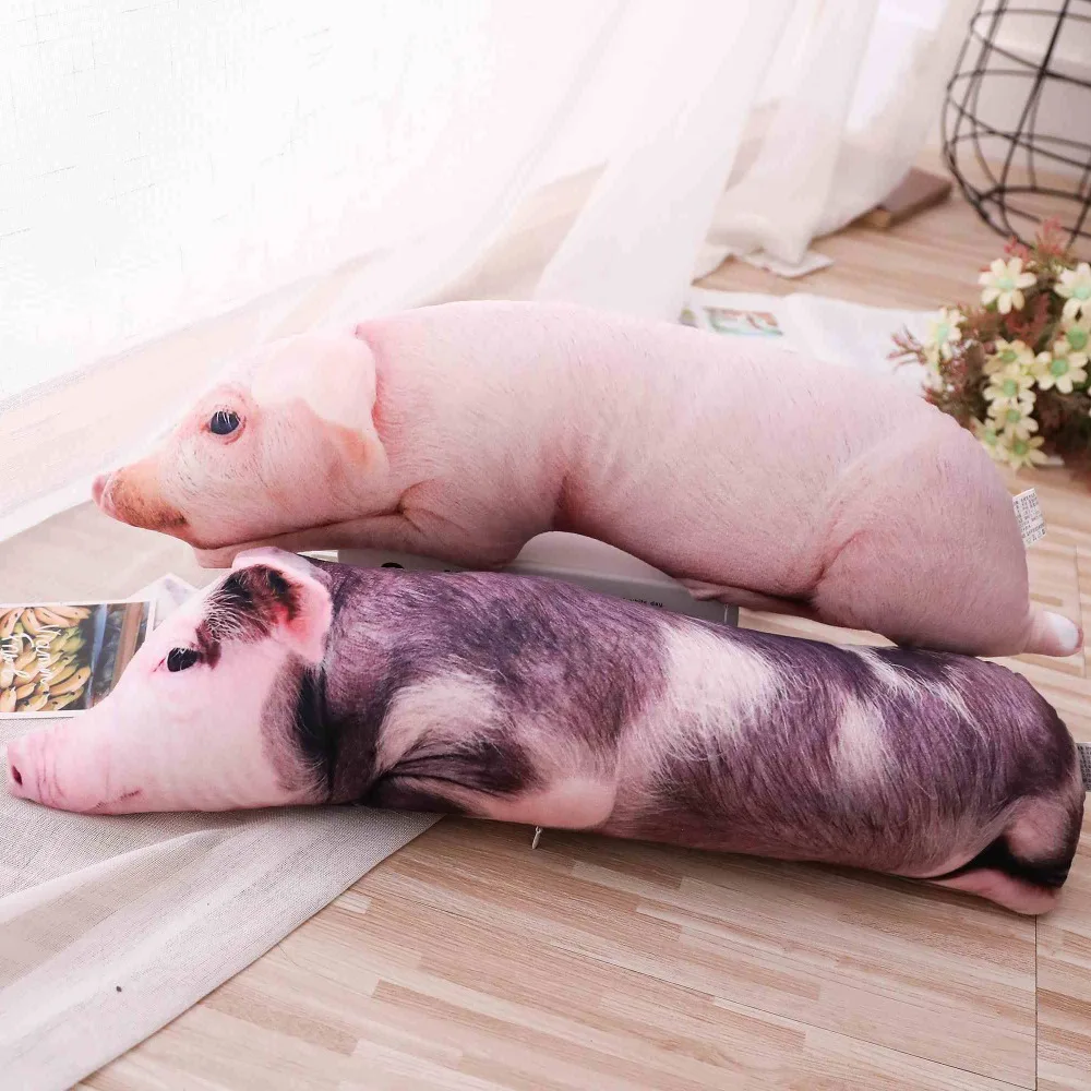 

Simulated Sleeping Pig Plush Pillow Animals Stuffed Pillows Kids Adults Pets Bolster Sofa Chair Decor Friend Gift 50/70/90/120cm